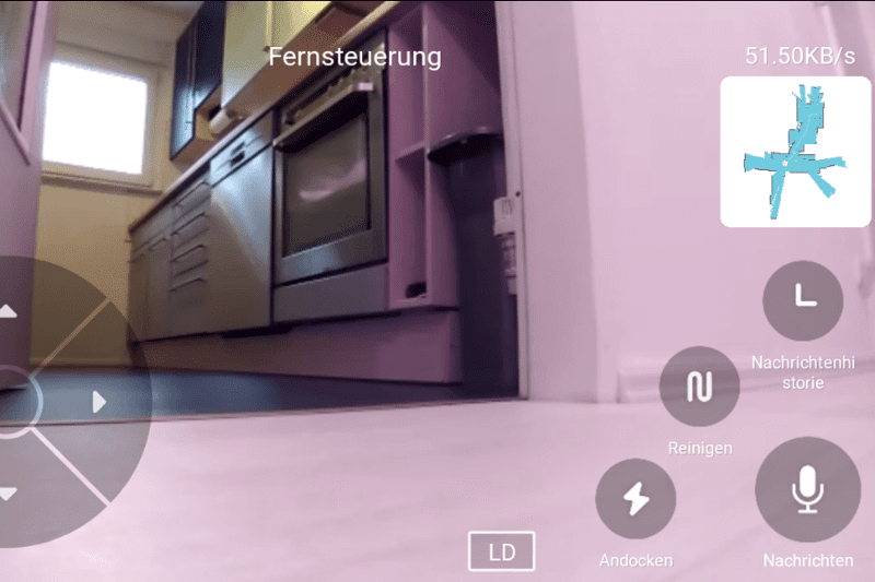 Roborock S6 MaxV отправляет фотографию плиты в мобильное приложение Арр